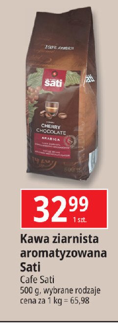 Kawa wiśniowo-czekoladowa Sati aroma promocja w Leclerc