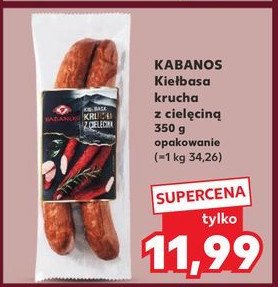 Kiełbasa krucha z cielęciną Kabanos promocja w Kaufland