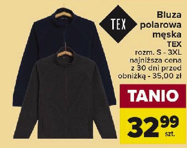 Bluza polarowa męska s-3xl Tex promocja