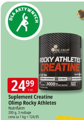 Suplement Creatine Olimp Rocky Athletes Nutrifarm promocja w Leclerc