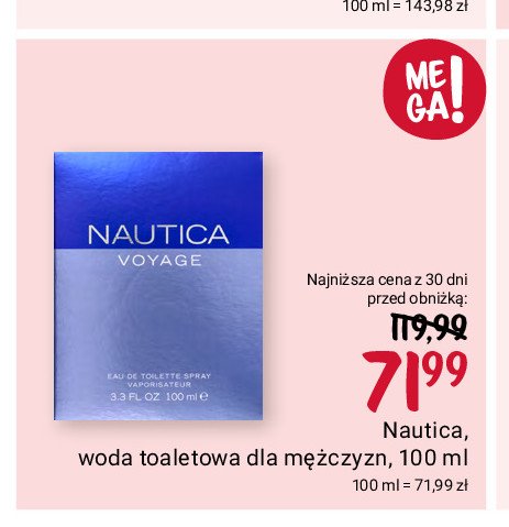 Woda toaletowa NAUTICA VOYAGE promocja