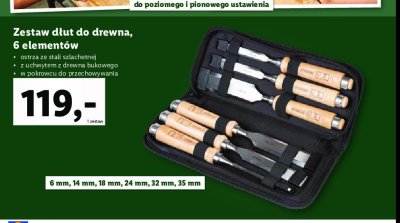Zestaw dłut do drewna Parkside promocja