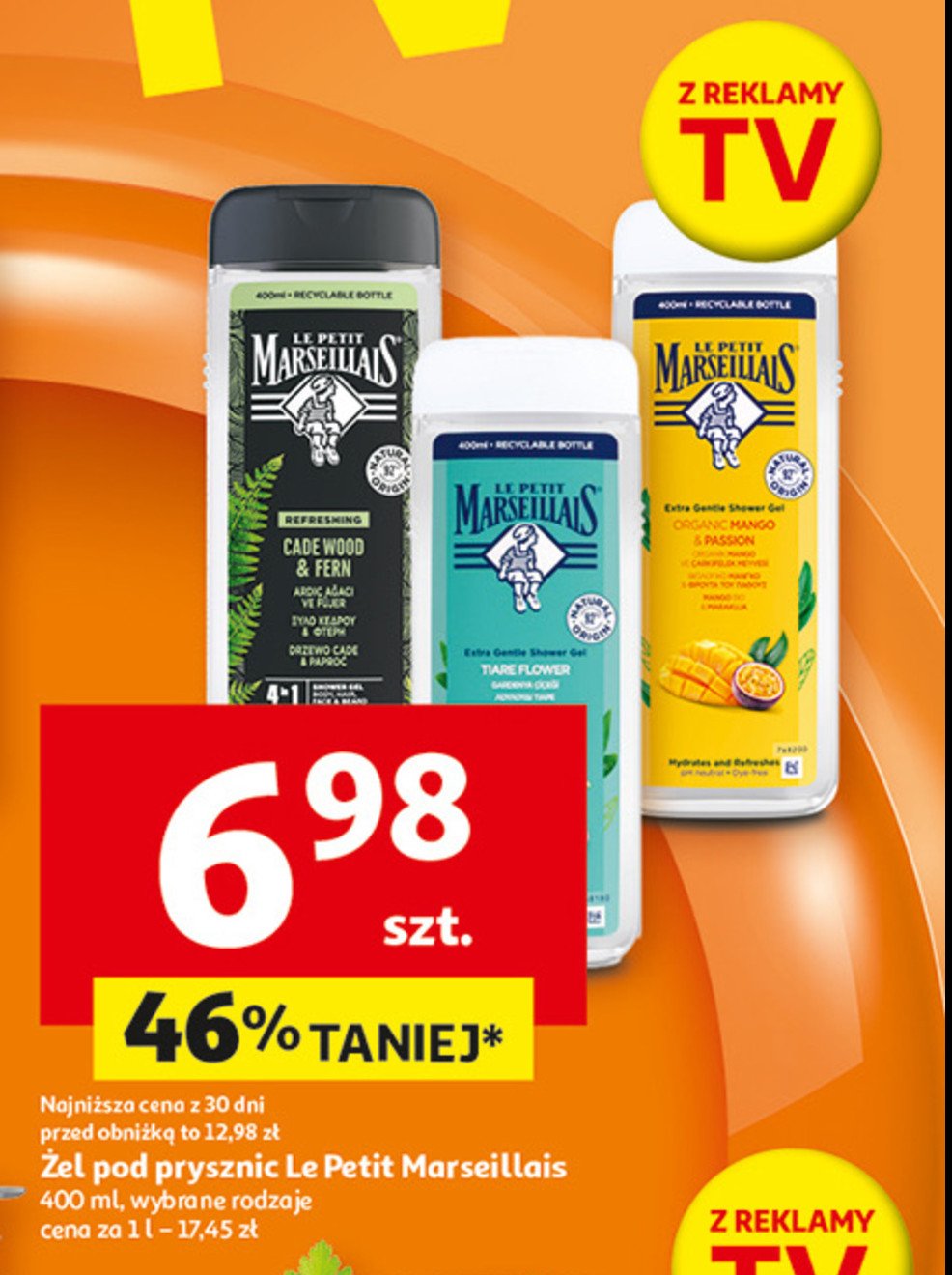 Żel pod prysznic tiare flower Le petit marseillais promocja