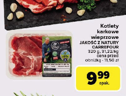 Kotlety karkowe Carrefour targ świeżości promocja