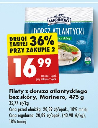 Dorsz atlantycki filet bez skóry Marinero promocja