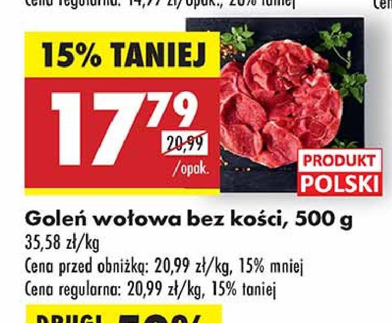 Goleń wołowa bez kości promocja