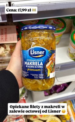 Filety z makreli w zalewie octowej Premium promocja w Dino