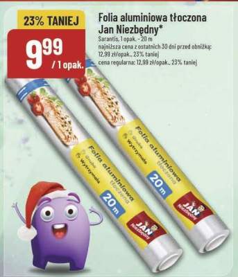 Folia aluminiowa tłoczona Jan Niezbędny promocja w POLOmarket
