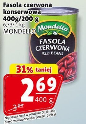 Fasola czerwona konserwowa 400g/200 g promocja w Prim Market