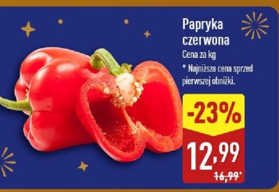 Papryka czerwona promocja w Aldi
