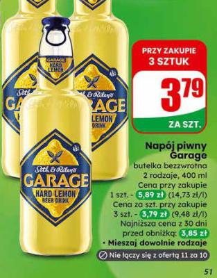 Napój piwny Hard Lemon promocja w Dino