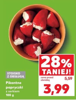 Papryczki pikantne z serkiem promocja w Kaufland