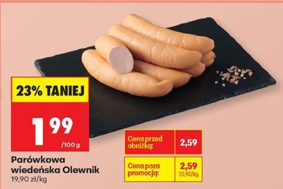 Parówkowa wiedeńska Olewnik promocja w Biedronka