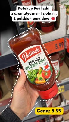 Ketchup Pudliszki Włoskie zioła promocja w Kaufland