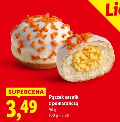Pączek sernik z pomarańczą promocja w Lidl