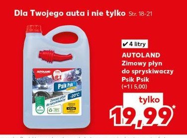 Zimowy płyn do spryskiwaczy -20 c z lejkiem Autoland promocja