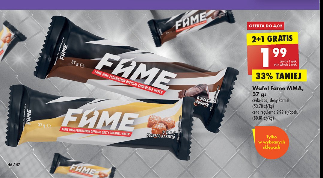 Baton czekoladowy Fame mma promocja