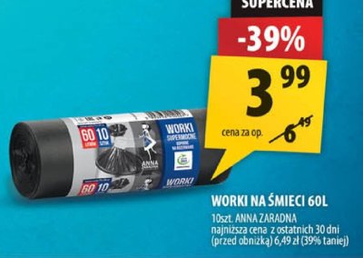 Worki na śmieci 60l promocja w Arhelan