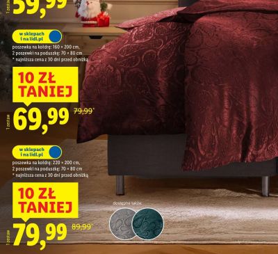 Pościel dwustronna z pluszu LIVARNO 160×200 cm promocja w Lidl