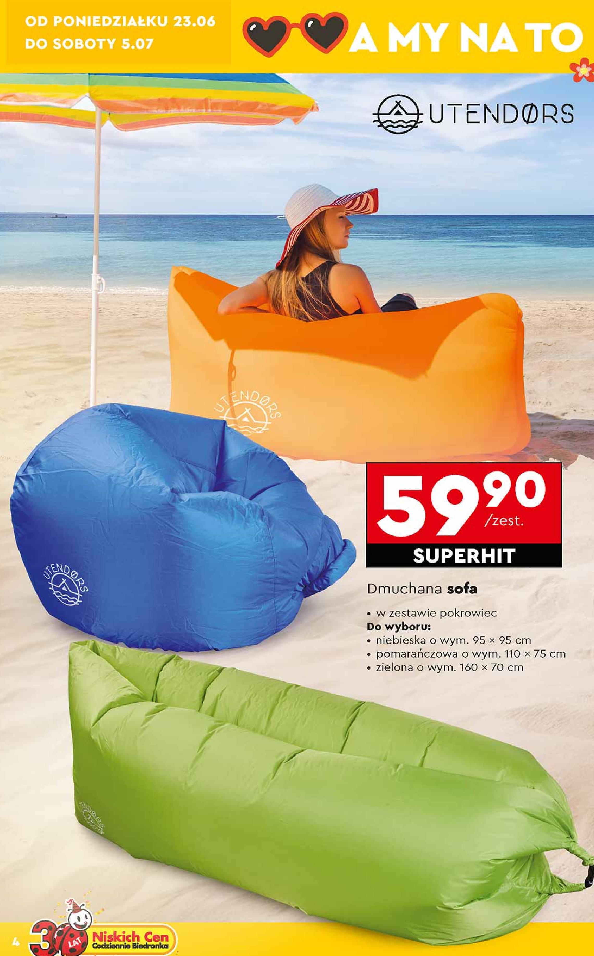 Sofa dmuchana promocja w Biedronka