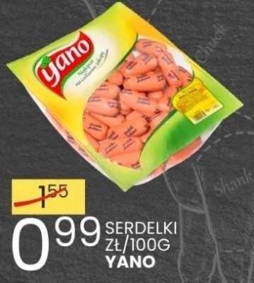 Serdelki zł/100g Yano promocja w Wafelek