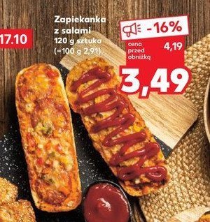 Zapiekanka z salami promocja