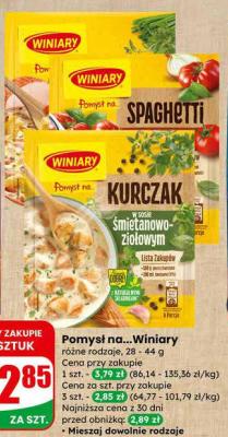 Pomysł na Spaghetti  promocja w Dino