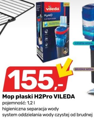 Mop płaski H2Pro VILEDA promocja w Bricomarche