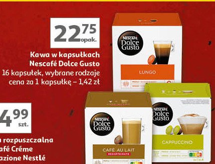 Kawa lungo Nescafe dolce gusto promocja