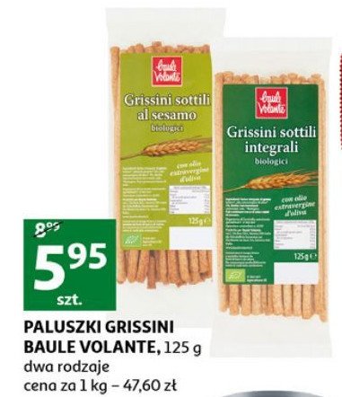 Paluszki grissini al sesamo Baule volante promocja