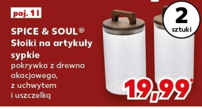 Słoiki na artykuły sypkie SPICE & SOUL poj. 1 l promocja w Kaufland