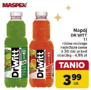 Napój witalność multiwitamina zielona Dr witt premium promocja