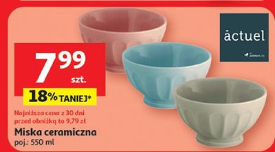 Miska ceramiczna actuel promocja w Auchan