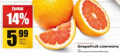 Grapefruit czerwony promocja w Supeco