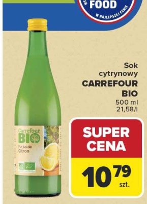 Sok cytrynowy Andros promocja w Carrefour