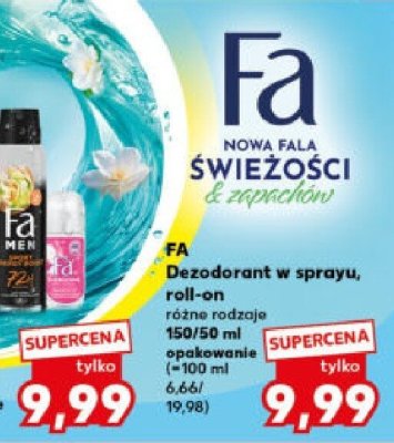 Dezodorant w sprayu, roll-on różne rodzaje  promocja w Kaufland