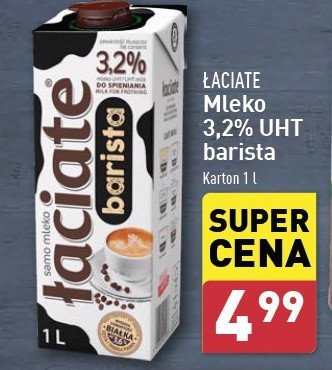 Mleko 3.2% barista Łaciate promocja