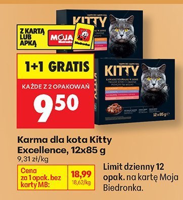 Karma dla kota Excellence, 12x85 g promocja w Biedronka