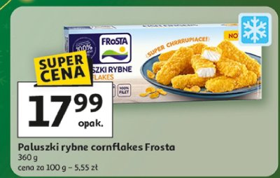 Paluszki rybne cornflakes Frosta promocja w Auchan