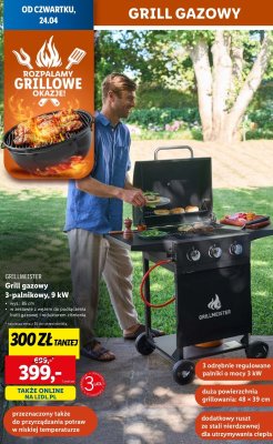 Grill gazowy 3-palnikowy Grill meister promocja