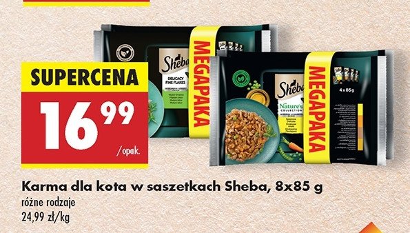 Karma dla kota z kurczakiem w sosie Sheba selection promocja w Biedronka