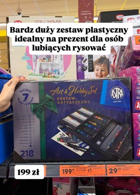 Zestaw artystyczny Art & Hobby Set, 218 elementów promocja w Biedronka