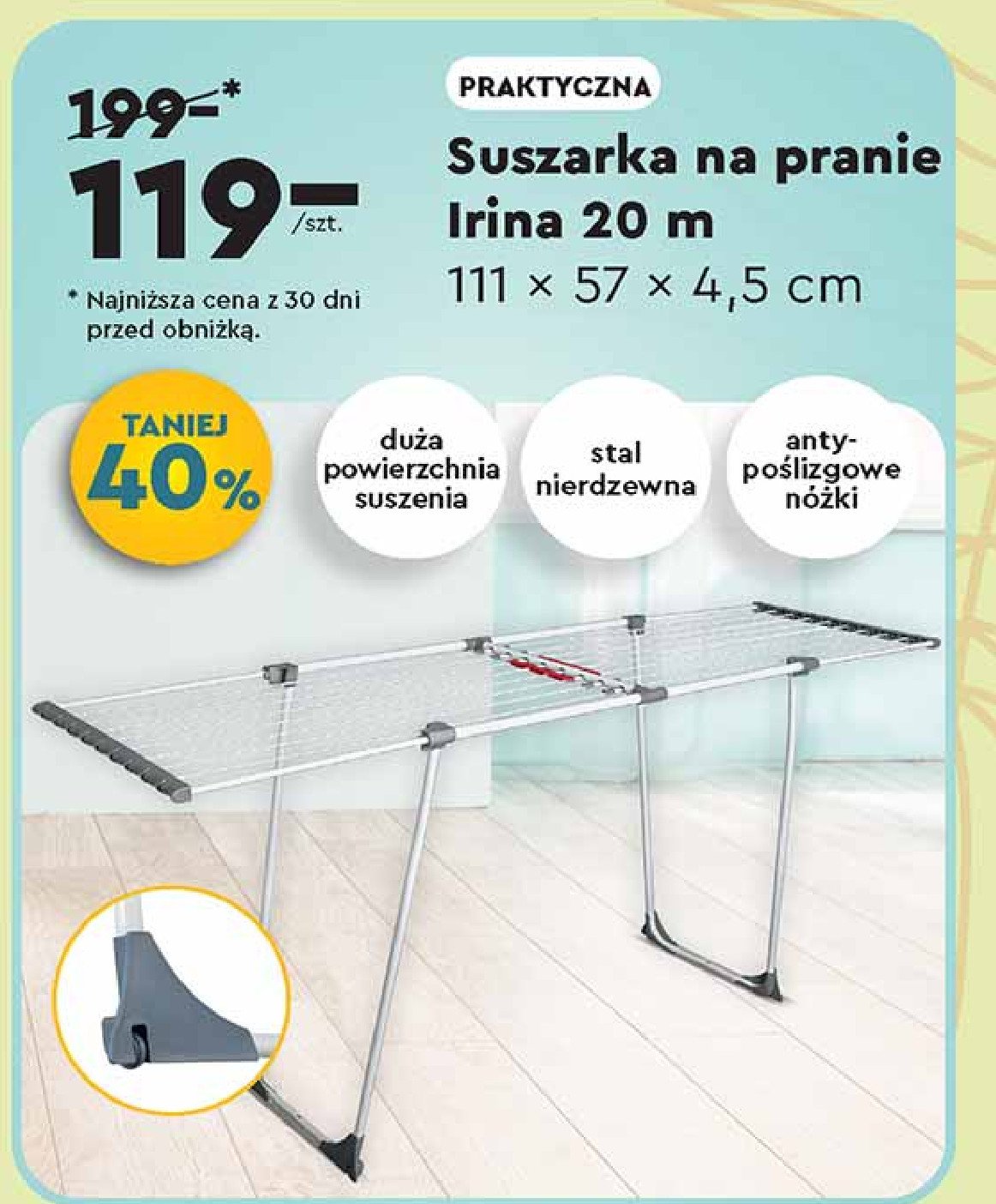 Suszarka na pranie irina 20 m promocja