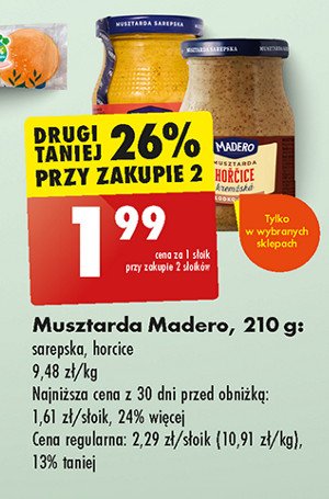 Musztarda horcice Madero promocja