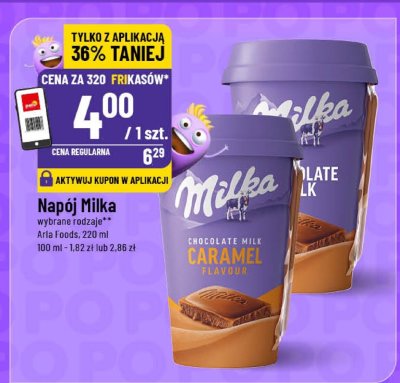 Napój Milka czekoladowy wybrane rodzaje Aria Foods promocja w POLOmarket