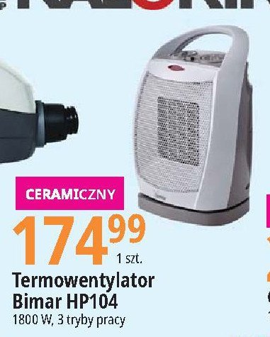Termowentylator hp104 1800w Bimar promocja