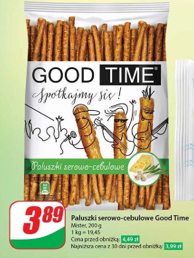 Paluszki serowo-cebulowe GOOD TIME promocja w Dino