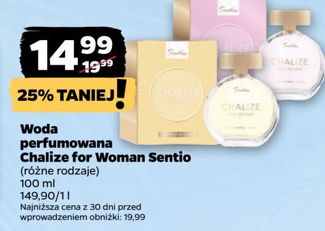 Woda perfumowana Sentio chalize for woman promocja