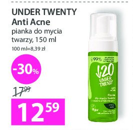 Pianka do mycia twarzy oczyszczająca pory Under twenty anti acne promocja