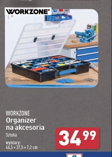 Organizer na akcesoria 46.5 x 37.5 x 7.2 cm WORKZONE promocja